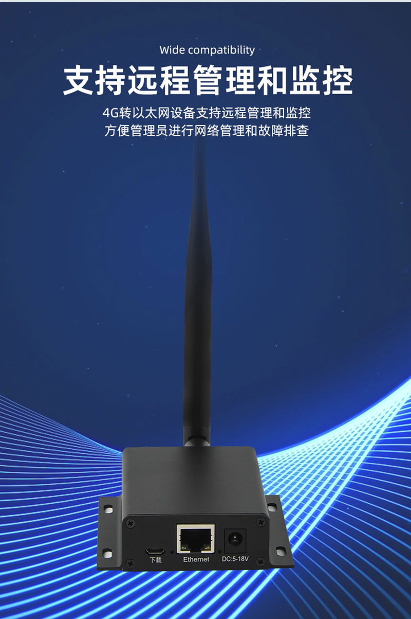 Gigabit sanoat darajasidagi 4G simsiz port5 RS4/Gigabit 4G simsiz router karta IoT shlyuzi masofadan boshqarish
