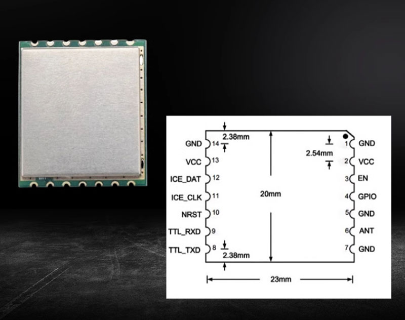 UHF RFID o'quvchi moduli Bluetooth WiFi radio chastotasi elektron yorlig'i o'quvchi TTL radiochastota identifikatsiya moduli 5